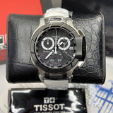 Tissot T Race Chronograph Black Dial White Rubber Strap Watch for Men - T048.417.27.057.05 Authentic Buy Shop Now