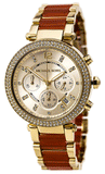 Michael Kors Parker Gold Dial Two Tone Steel Strap Watch for Women - MK6139 Authentic Buy Shop Now