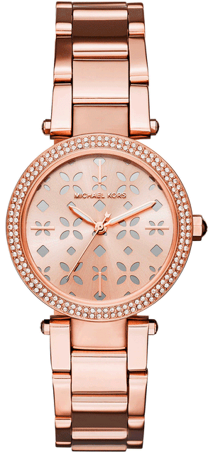 Michael Kors Parker Rose Gold Dial Steel Strap Watch for Women - MK6470 Authentic Buy Shop Now