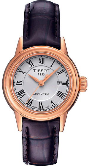 Tissot T Classic Carson White Dial Brown Leather Strap Watch For Women - T085.207.36.013.00 Authentic Buy Shop Now