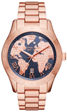 Michael Kors Layton Rose Gold Dial Rose Gold Steel Strap Watch for Women - MK6395 Authentic Buy Shop Now