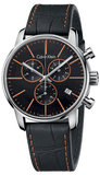 Calvin Klein City Chronograph Black Dial Black Leather Strap Watch for Men - K2G271C1 Authentic Buy Shop Now