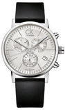 Calvin Klein Post Minimal White Dial Black Leather Strap Watch for Men - K7627120 Authentic Buy Shop Now