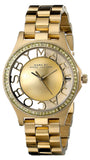 Marc Jacobs Henry Transparent Gold Dial Gold Steel Strap Watch for Women - MBM3338 Authentic Buy Shop Now