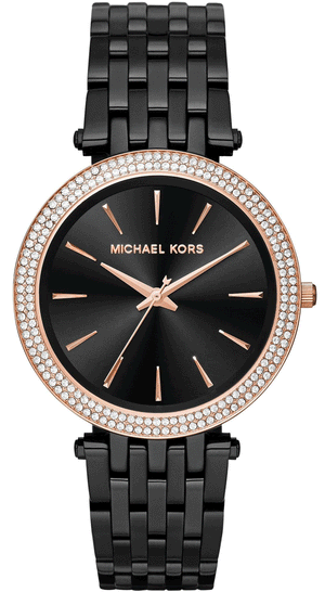 Michael Kors Darci Black Dial Black Steel Strap Watch for Women - MK3407 Authentic Buy Shop Now