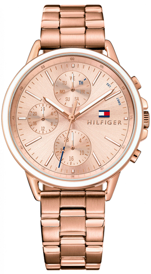 Tommy Hilfiger Carly Rose Gold Dial Rose Gold Steel Strap Watch for Women - 1781788 Authentic Buy Shop Now