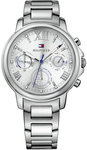 Tommy Hilfiger Claudia Silver Dial Silver Steel Strap Watch for Women - 1781741 Authentic Buy Shop Now