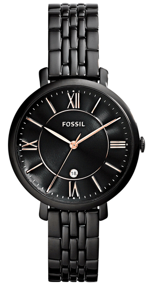 Fossil Jacqueline Black Dial Black Mesh Bracelet Watch for Women - ES3614 Authentic Buy Shop Now