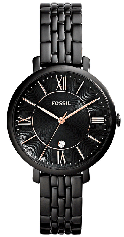 Fossil Jacqueline Black Dial Black Mesh Bracelet Watch for Women - ES3614 Authentic Buy Shop Now