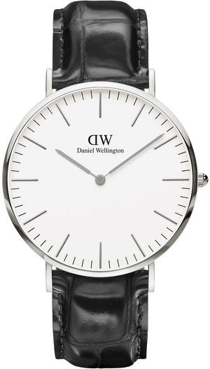 Daniel Wellington Classic Reading White Dial Black Leather Strap Watch For Men - DW00100028 Authentic Buy Shop Now
