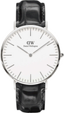 Daniel Wellington Classic York White Dial Black Leather Strap Watch For Men - DW00100025 Authentic Buy Shop Now