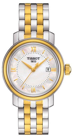 Tissot T Classic Bridgeport Lady White Mother of Pearl Dial Watch For Women - T097.010.22.118.00 Authentic Buy Shop Now