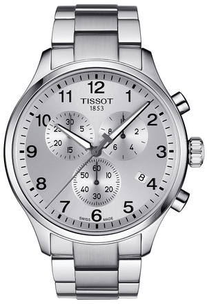 Tissot Chrono XL Classic Silver Dial Silver Steel Strap Watch For Men - T116.617.11.037.00 Authentic Buy Shop Now