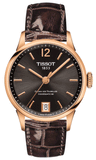 Tissot Chemin Des Tourelles Powermatic 80 Lady Brown Dial Brown Leather Strap Watch For Women - T099.207.36.447.00 Authentic Buy Shop Now