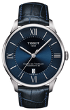 Tissot Chemin Des Tourelles Powermatic 80 Blue Dial Blue Leather Strap Watch for Men - T099.407.16.048.00 Authentic Buy Shop Now
