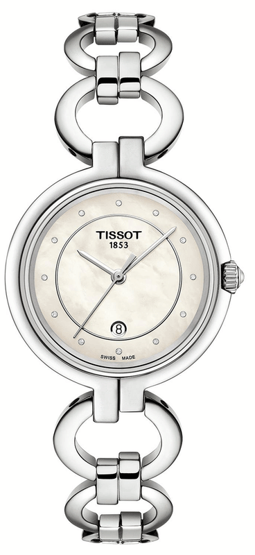 Tissot T Trend Flamingo Mother of Pearl Dial Silver Steel Strap Watch for Women - T094.210.11.116.00 Authentic Buy Shop Now