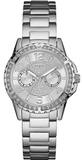 Guess Sassy Multifunction Quartz Silver Dial Silver Steel Strap Watch For Women - W0705L1 Authentic Buy Shop Now