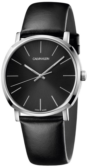 Calvin Klein Posh Black Dial Black Leather Strap Watch for Men - K8Q311C1 Authentic Buy Shop Now