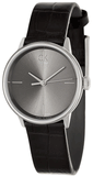 Calvin Klein Accent Black Dial Black Leather Strap Watch for Women - K2Y2Y1C3 Authentic Buy Shop Now