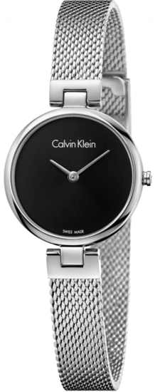 Calvin Klein Authentic Black Dial Silver Mesh Bracelet Watch for Women - K8G23121 Authentic Buy Shop Now