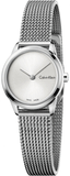Calvin Klein Minimal White Dial Silver Mesh Bracelet Watch for Women - K3M231Y6 Authentic Buy Shop Now