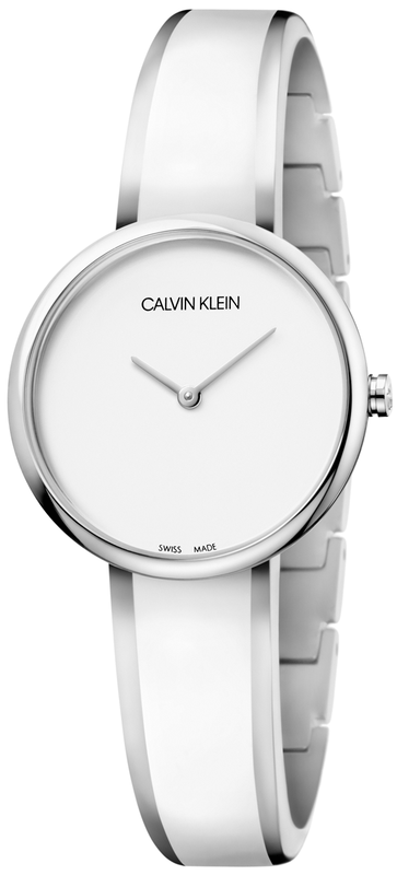 Calvin Klein Seduce White Dial Two Tone Steel Strap Watch for Women - K4E2N116 Authentic Buy Shop Now