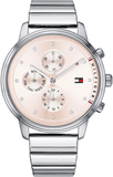 Tommy Hilfiger Blake Pink Dial Silver Steel Strap Watch for Women - 1781904 Authentic Buy Shop Now
