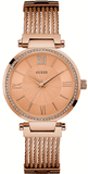 Guess Soho Rose Gold Dial Stainless Steel Watch For Women - W0638L4 Authentic Buy Shop Now