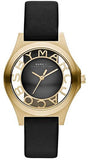 Marc Jacobs Henry Skeleton Black Dial Black Leather Strap Watch for Women - MBM1340 Authentic Buy Shop Now
