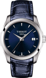 Tissot Couturier Lady Blue Dial Blue Leather Strap Watch for Women - T035.210.16.041.00 Authentic Buy Shop Now