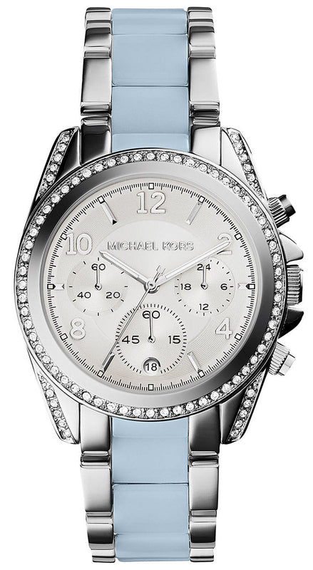 Michael Kors Blair Silver Dial Two Tone Steel Strap Watch for Women - MK6137 Authentic Buy Shop Now