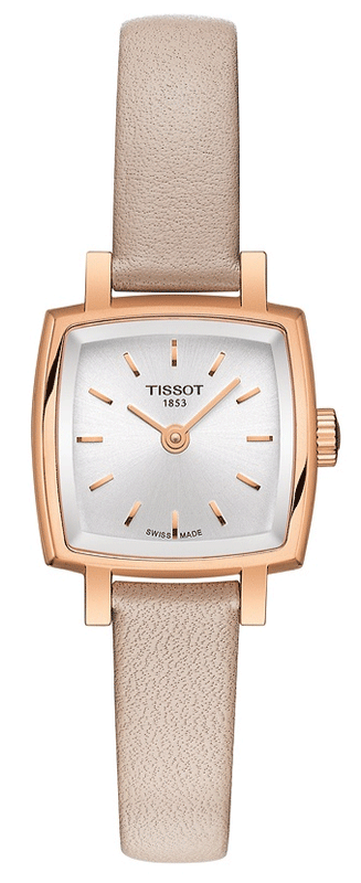 Tissot T Lady Lovely Square White Dial Pink Leather Strap Watch For Women - T058.109.36.031.00 Authentic Buy Shop Now