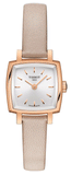 Tissot T Lady Lovely Square White Dial Pink Leather Strap Watch For Women - T058.109.36.031.00 Authentic Buy Shop Now