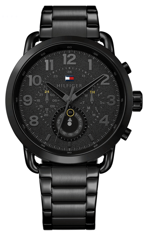 Tommy Hilfiger Briggs Black Dial Black Steel Strap Watch for Men - 1791423 Authentic Buy Shop Now