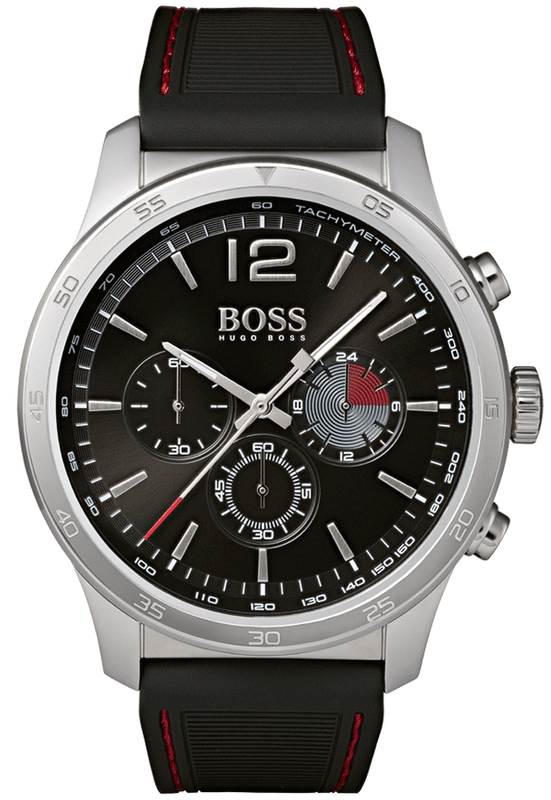Hugo Boss Professional Black Dial Black Silicone Strap Watch for Men - 1513525 Authentic Buy Shop Now