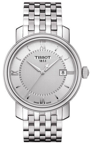 Tissot T Classic Bridgeport Silver Dial Silver Mesh Bracelet Watch For Men - T097.410.11.038.00 Authentic Buy Shop Now