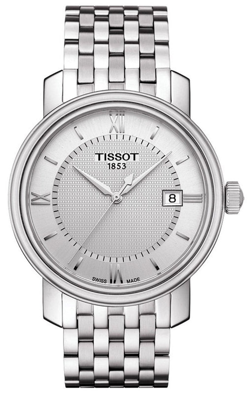 Tissot T Classic Bridgeport Silver Dial Silver Mesh Bracelet Watch For Men - T097.410.11.038.00 Authentic Buy Shop Now