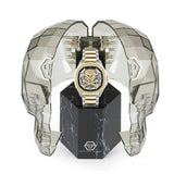 Philipp Plein High-Conic Automatic Gold Dial Two Tone Steel Strap Watch For Men - PWRAA0323 Authentic Buy Shop Now