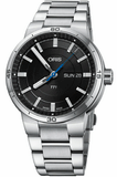 Oris TT1 Day Date Black Dial Silver Steel Strap Watch for Men - 0173577524154-0782408 Authentic Buy Shop Now