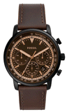 Fossil Goodwin Chronograph Brown Dial Brown Leather Strap Watch for Men - FS5529 Authentic Buy Shop Now
