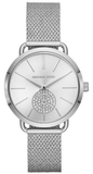 Michael Kors Portia Silver Dial Silver Mesh Bracelet Watch for Women - MK3843 Authentic Buy Shop Now