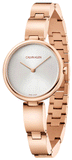 Calvin Klein Wavy White Dial Rose Gold Steel Strap Watch for Women - K9U23646 Authentic Buy Shop Now
