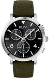 Hugo Boss Vesada Grey Dial Green Nylon Strap Watch for Men - 1513692 Authentic Buy Shop Now