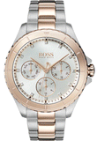 Hugo Boss Hera Chronograph Silver Dial Two Tone Steel Strap Watch for Women - 1502446 Authentic Buy Shop Now