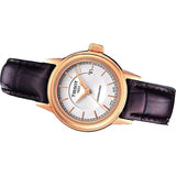Tissot Carson Automatic White Dial Brown Leather Strap Watch For Women - T085.207.36.011.00 Authentic Buy Shop Now