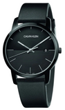 Calvin Klein City Quartz Black Dial Black Leather Strap Watch for Men - K2G2G4C1 Authentic Buy Shop Now
