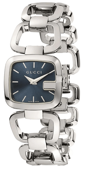 Gucci G Gucci Blue Dial Silver Steel Strap Watch For Women - YA125405 Authentic Buy Shop Now