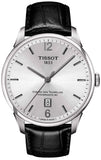Tissot Chemin Des Tourelles Powermatic 80 Silver Dial Black Leather Strap Watch For Men - T099.407.16.037.00 Authentic Buy Shop Now