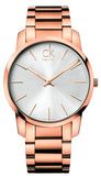 Calvin Klein City White Dial Rose Gold Steel Strap Watch for Men - K2G21646 Authentic Buy Shop Now