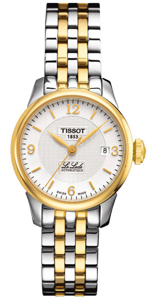 Tissot Le Locle Automatic Small Lady White Dial Two Tone Steel Strap Watch For Women - T41.2.183.34 Authentic Buy Shop Now